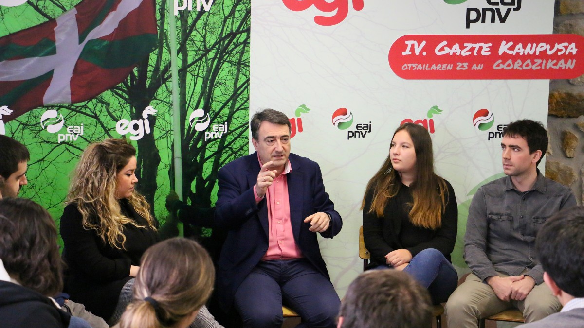 Aitor Esteban en el Gazte Campus de EGI - Gorozika