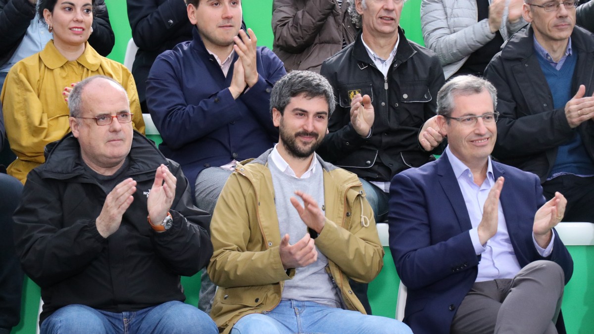 Mitin Eibar. Josu Mendicute, Eider Mendoza, Markel Olano, Andoni Ortuzar