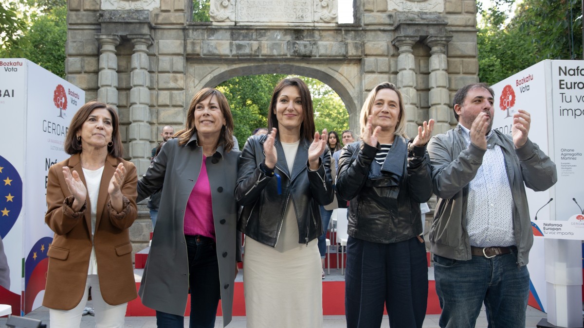 Mitina Iruñean - Amaia Arrizabalaga, Oihane Agirregoitia, Unai Hualde, Uxue Barkos           