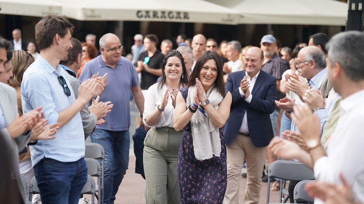 E-9 Mitina Donostian - Oihane Agirregoitia, Aitana Agirre, Iñigo Urkullu, Andoni Ortuzar