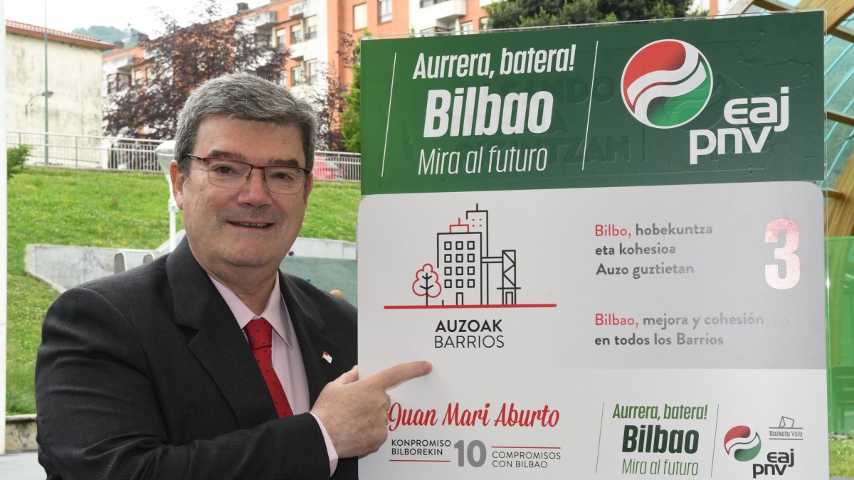 Juan Mari Aburto: “Nuestra hoja de ruta es seguir mejorando todos los barrios de Bilbao con más planes y acciones”