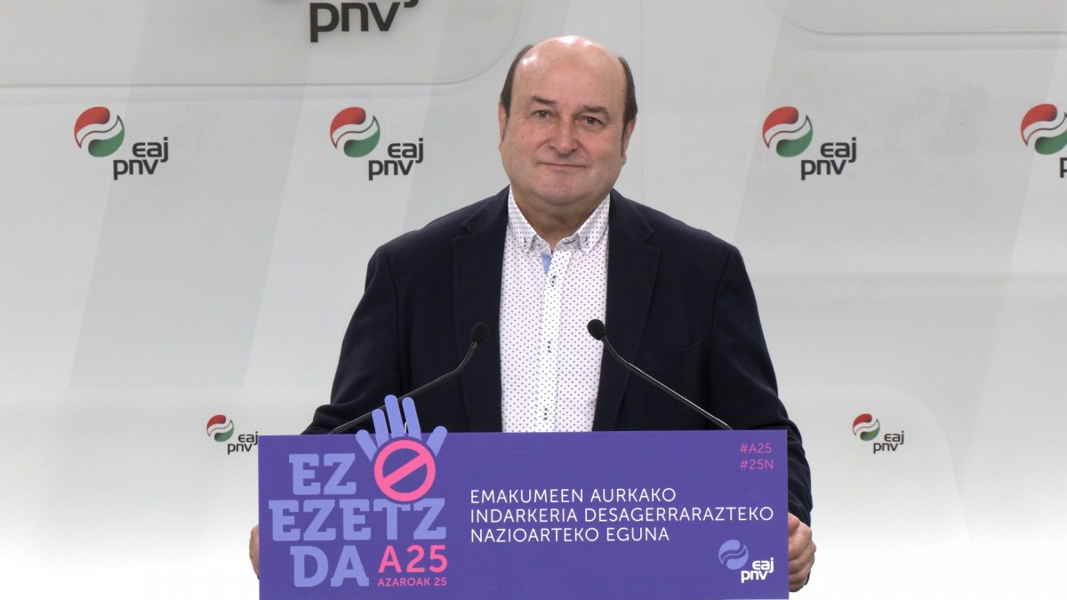 Andoni Ortuzar tras el EBB del 25 de noviembre de 2023