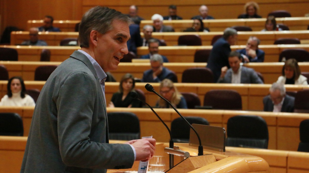 Igotz López reclama en el Senado el traspaso de las líneas de cercanías a Euskadi