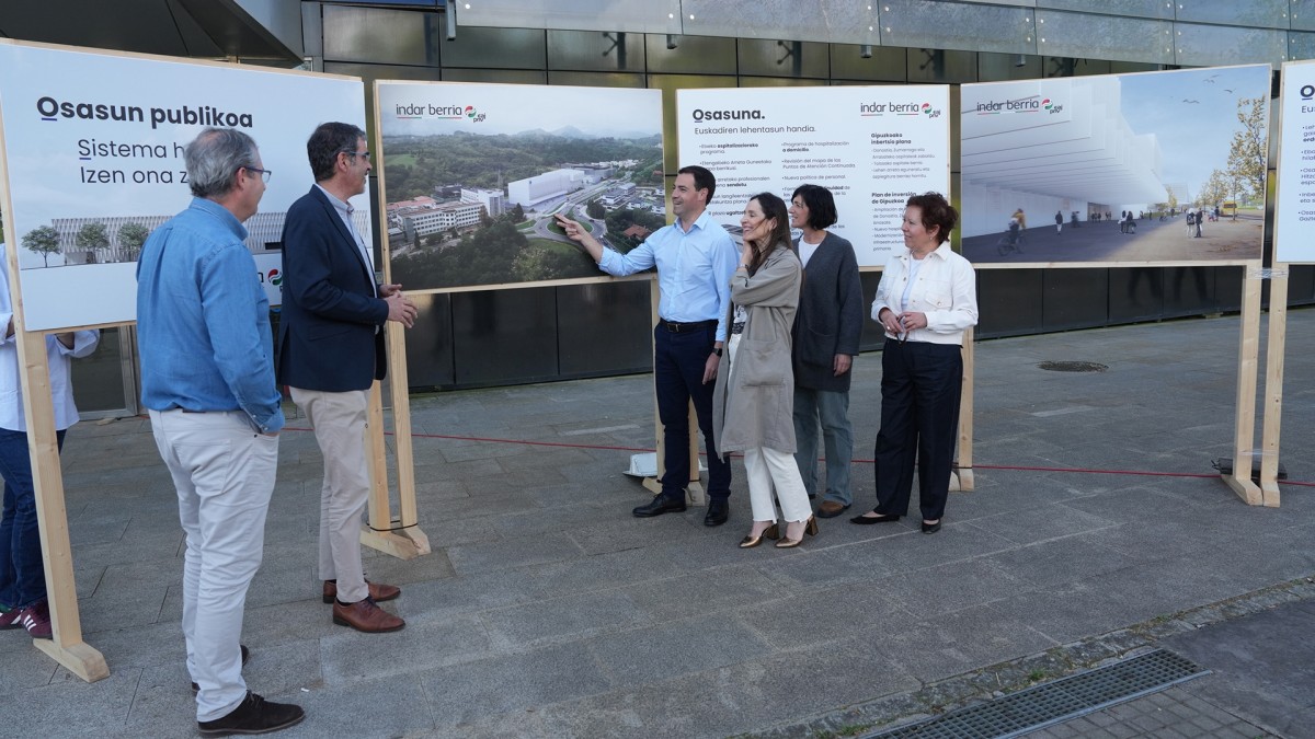 Imanol Pradales: “Invertiremos 1.250 millones de euros para ampliar y mejorar los hospitales y ambulatorios por todo Euskadi”