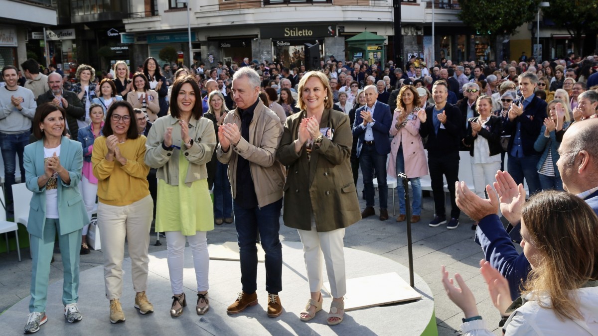 Oihane Agirregoitia pone en valor las 160 propuestas de EAJ-PNV de cara a las Elecciones Europeas frente a quienes “no tienen proyecto ni para Euskadi ni para Europa”