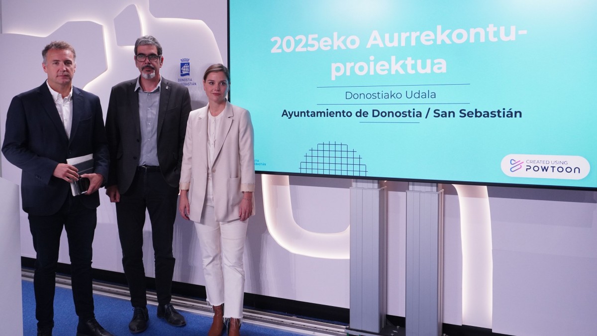 Donostia presenta un presupuesto social, inversor y comprometido con el transporte público y la seguridad