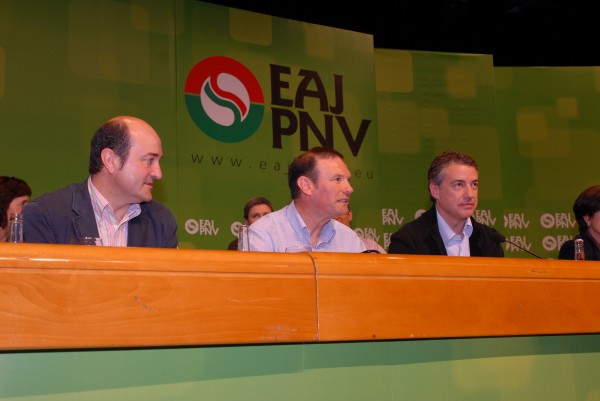 Asamblea Nacional Informativa de EAJ-PNV en el Palacio Euskalduna de Bilbao