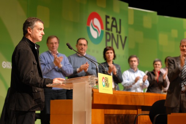 Asamblea Nacional Informativa de EAJ-PNV en el Palacio Euskalduna de Bilbao