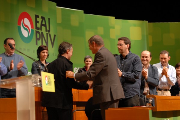 Asamblea Nacional Informativa de EAJ-PNV en el Palacio Euskalduna de Bilbao