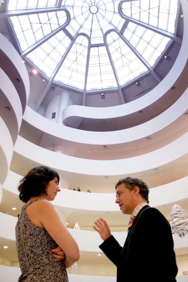 Iñigo Urkullu en el Guggenheim de Nueva York con los responsables del museo y de la Fundación 