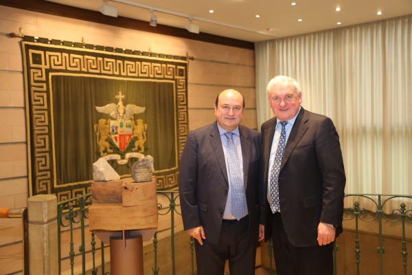 Andoni Ortuzar y Bertie Ahern en XX aniversario del Acuerdo de Viernes Santo 