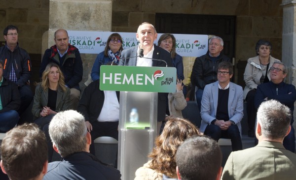 Presentación de las candidaturas de EAJ-PNV de la Cuadrilla de Gorbeialdea