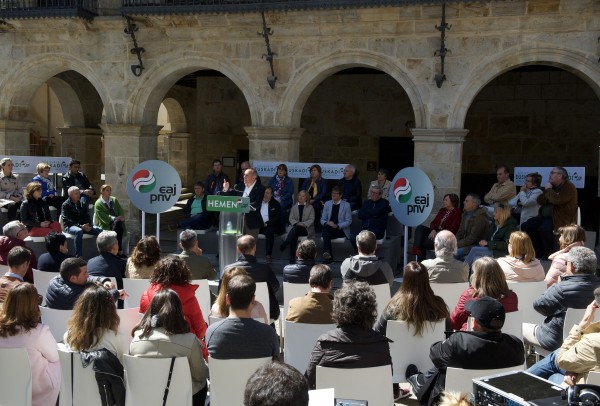 Presentación de las candidaturas de EAJ-PNV de la Cuadrilla de Gorbeialdea