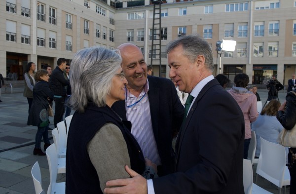 Mitin. Vitoria-Gasteiz. Lakua. Gorka Urtaran, Ramiro González, Izaskun Bilbao, Iñigo Urkullu