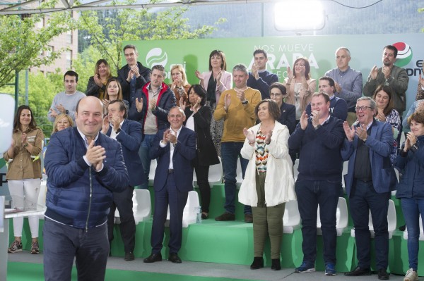 Mitin Laudio. Ander Añibarro, Marian Olabarrieta, Ramiro González, Andoni Ortuzar