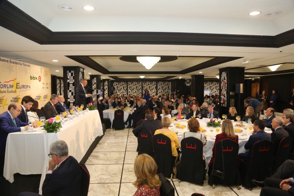 Forum Nueva Economía. Bilbao. Ramiro González, Unai Rementeria, Markel Olano