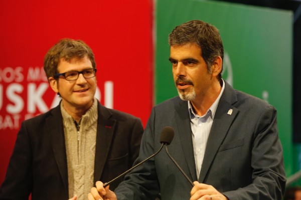 Mitin Bilbao. Izaskun Bilbao Barandica, Iñigo Urkullu, Andoni Ortuzar