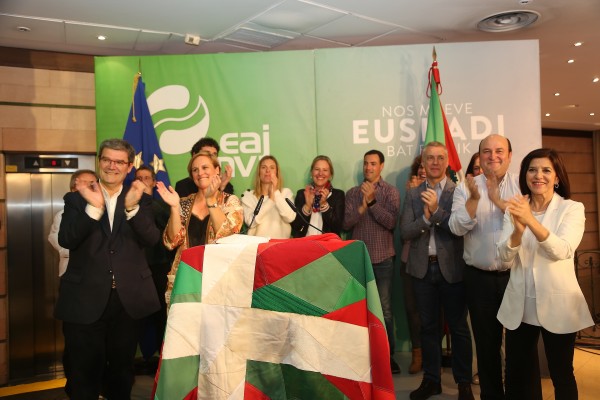 Incontestable victoria de EAJ-PNV en las tres capitales y en los tres Territorios de la CAV que se extiende a las Elecciones Europeas