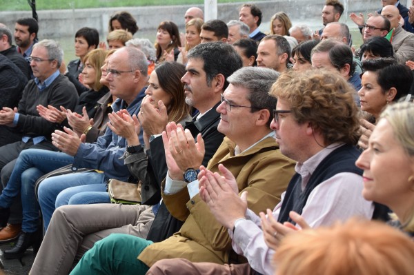 10N Mitin Donostia. Andoni Ortuzar, Iñigo Urkullu, Aitor Esteban, Maribel Vaquero, Joseba Agirretxea