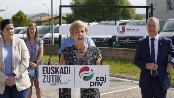 Acto sectorial Industria. Iñigo Urkullu, Arantxa Tapia.