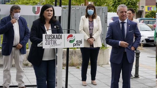 Acto sectorial Infancia y Juventud. Iñigo Urkullu, Jone Berriozabal