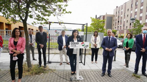 Acto sectorial Infancia y Juventud. Iñigo Urkullu, Jone Berriozabal