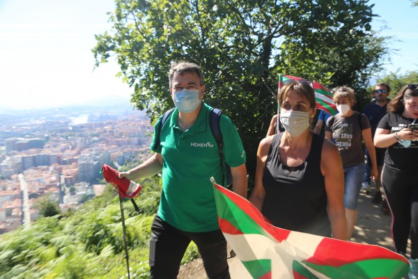 Zaldiaran, Ernio eta Serantesera igoera. Iñigo Urkullu, Bakartxo Tejeria, Leixuri Arrizabalaga