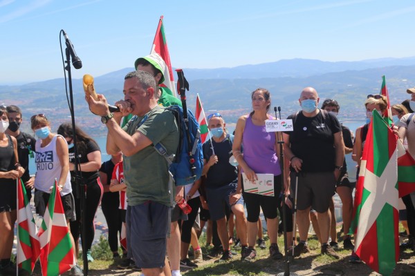 Zaldiaran, Ernio eta Serantesera igoera. Iñigo Urkullu, Bakartxo Tejeria, Leixuri Arrizabalaga