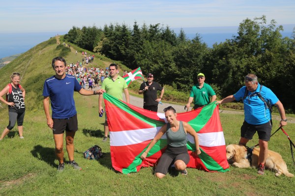 Zaldiaran, Ernio eta Serantesera igoera. Iñigo Urkullu, Bakartxo Tejeria, Leixuri Arrizabalaga