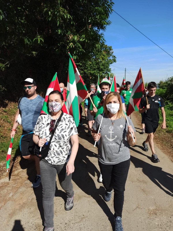 Subida a Zaldiaran, Ernio y Serantes Iñigo Urkullu, Bakartxo Tejeria, Leixuri Arrizabalaga