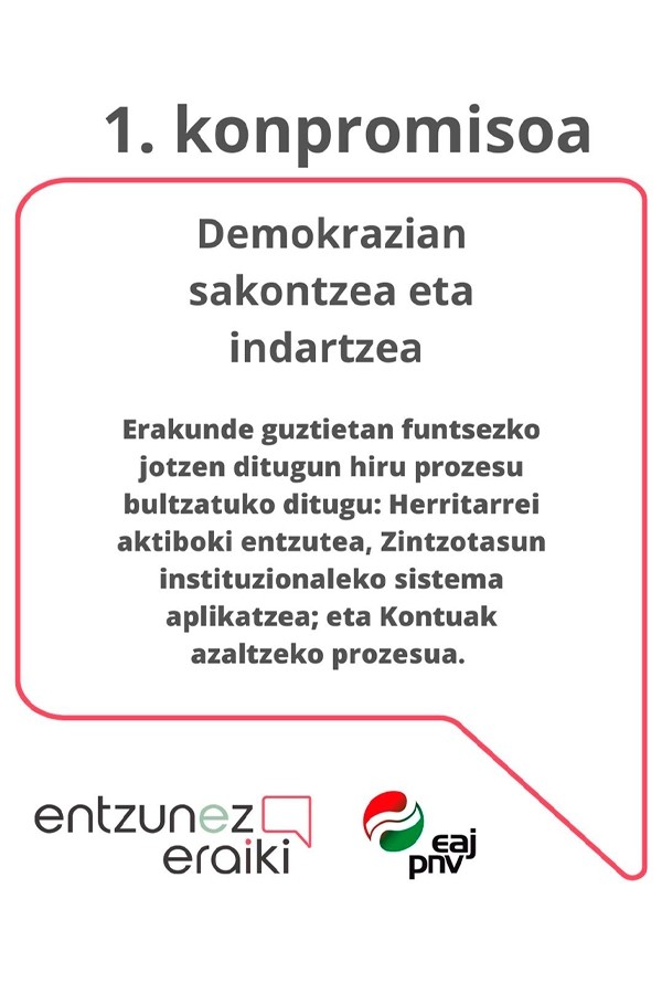 Entzunez Eraiki: 10 konpromisoak