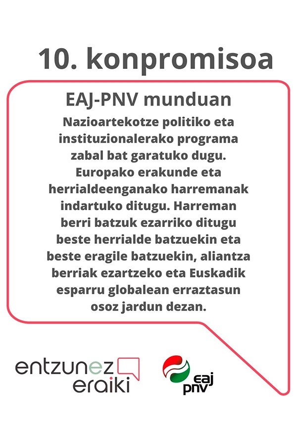 Entzunez Eraiki: 10 konpromisoak