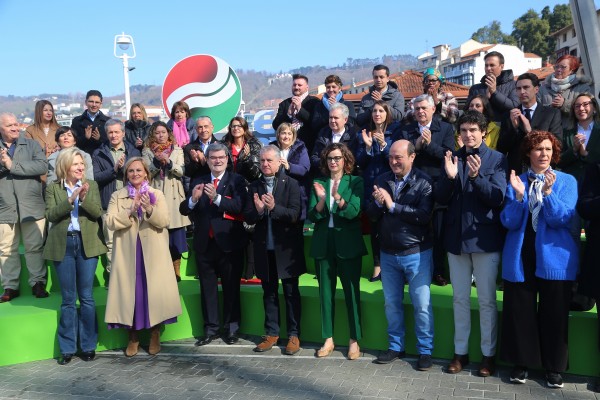 Presentación de Juan Mari Aburto Rique como candidato a la alcaldía de Bilbao por EAJ-PNV