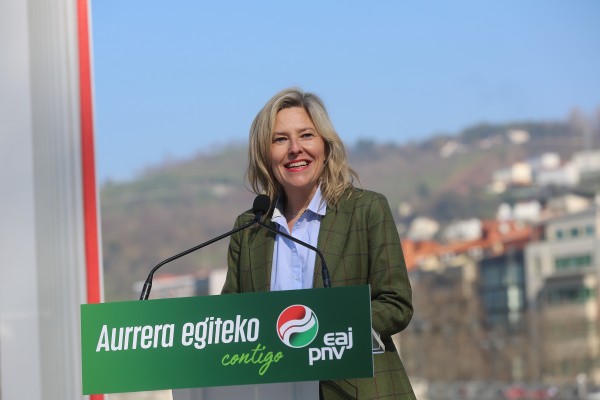 Presentación de Juan Mari Aburto Rique como candidato a la alcaldía de Bilbao por EAJ-PNV