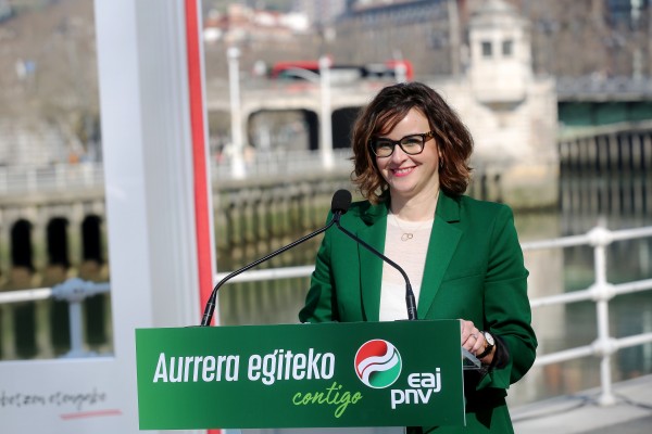 Presentación de Juan Mari Aburto Rique como candidato a la alcaldía de Bilbao por EAJ-PNV