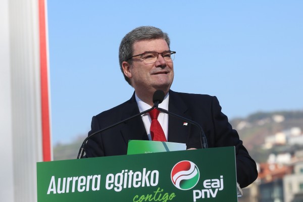 Presentación de Juan Mari Aburto Rique como candidato a la alcaldía de Bilbao por EAJ-PNV