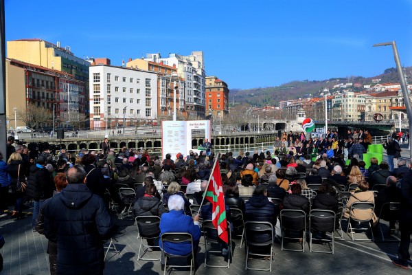 Presentación de Juan Mari Aburto Rique como candidato a la alcaldía de Bilbao por EAJ-PNV