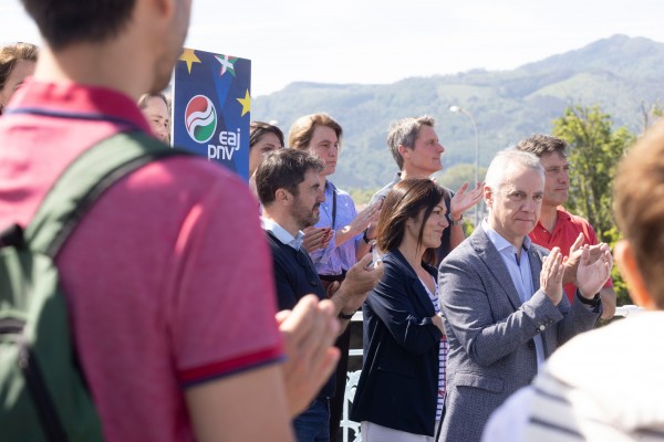 9-J Acto Eurorregión en Irun - Oihane Agirregoitia, Iñigo Urkullu, Yann Wehrling