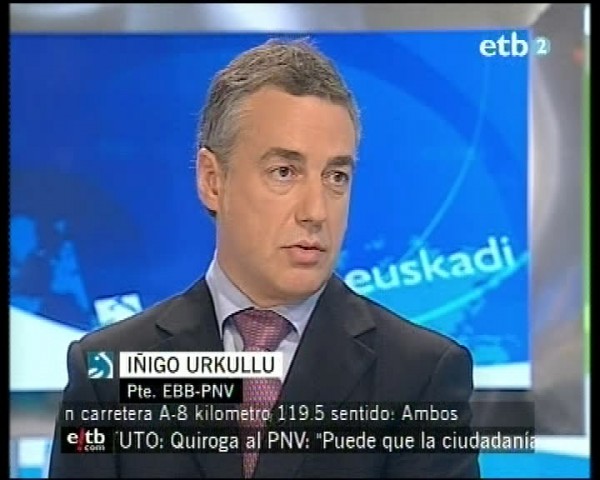 Urkullu en el programa ´Egun on Euskadi´ de ETB