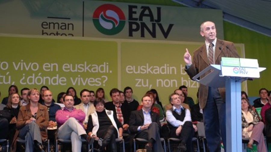 Ekitaldi politikoa Areetan (Getxo): Josu Erkoreka